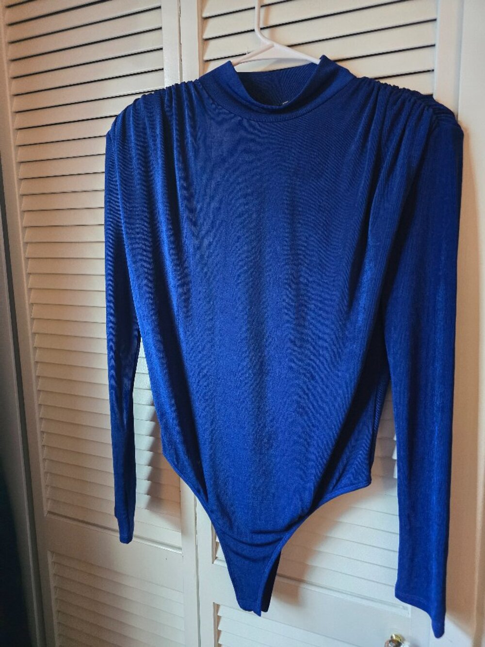 Jluxlabel Royal Blue Slinky Bodysuit (XL)